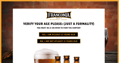 Desktop Screenshot of franconiabrewing.com